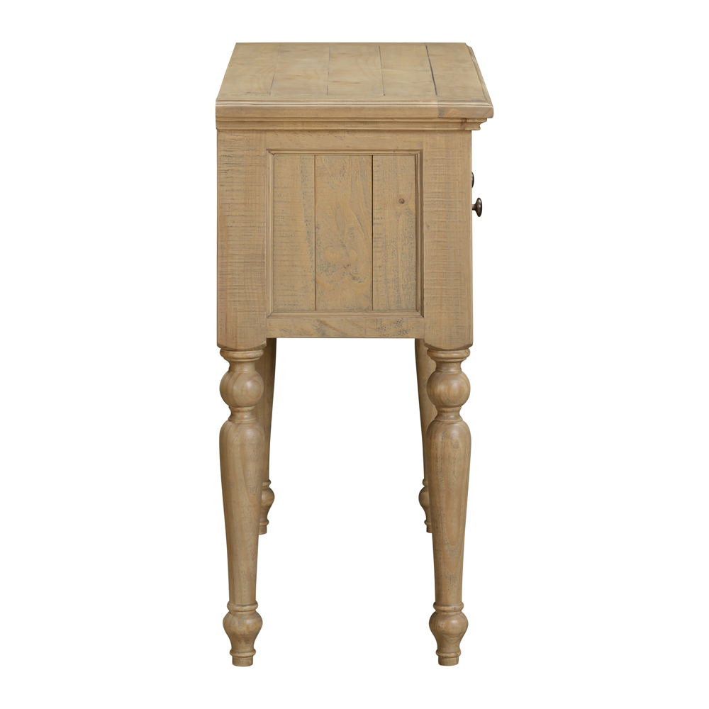 Chilton Wooden Console Table With 2 Doors 2 Drawers in Rustic