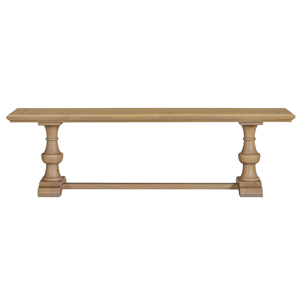 Chilton Wooden Dining Bench in Rustic