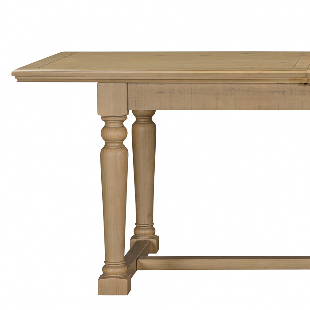 Chilton Wooden Extending Dining Table in Rustic