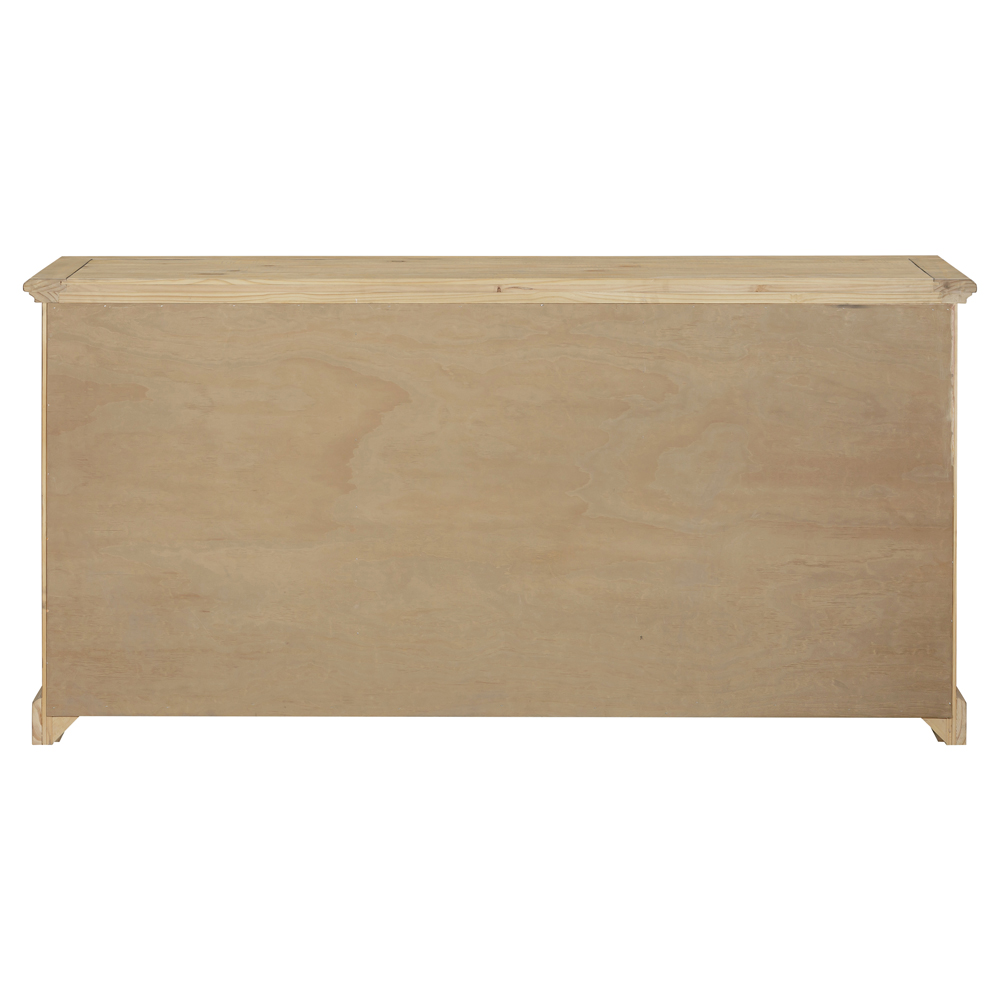 Chilton Wooden Sideboard With 2 Doors 4 Drawers in Rustic