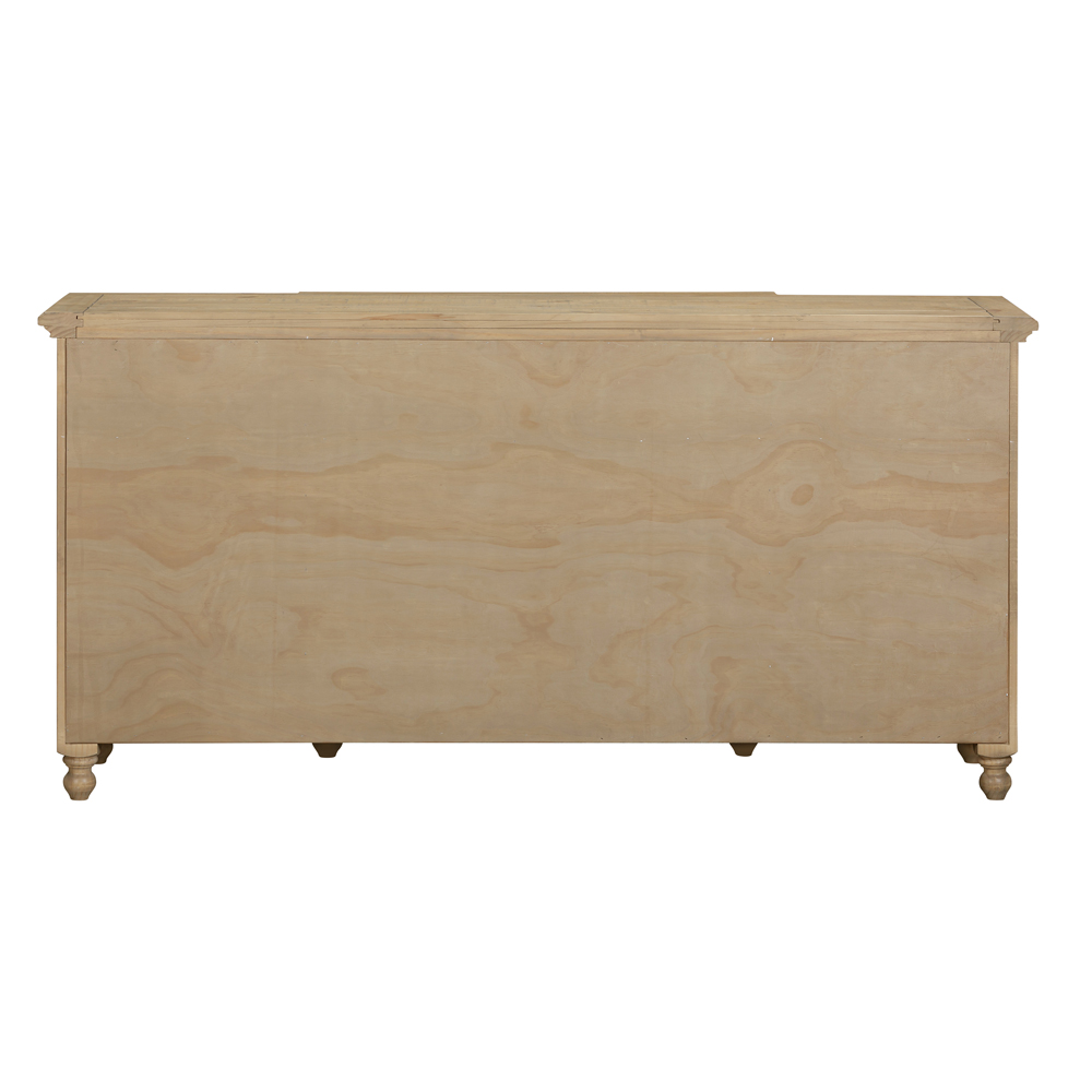 Chilton Wooden Sideboard With 4 Doors 3 Drawers in Rustic