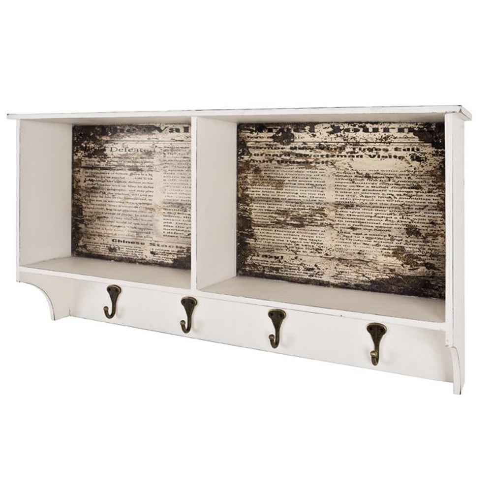 Chinle Wooden Coat Rack In Motif Vintage