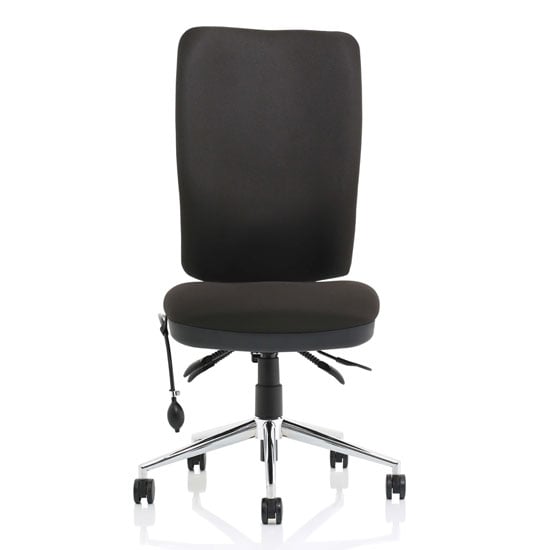 Chiro Fabric High Back Office Chair In Black No Arms_2