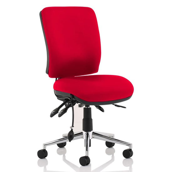 View Chiro medium back office chair in bergamot cherry no arms