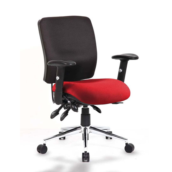 Photo of Chiro medium back office chair with ginseng chilli seat