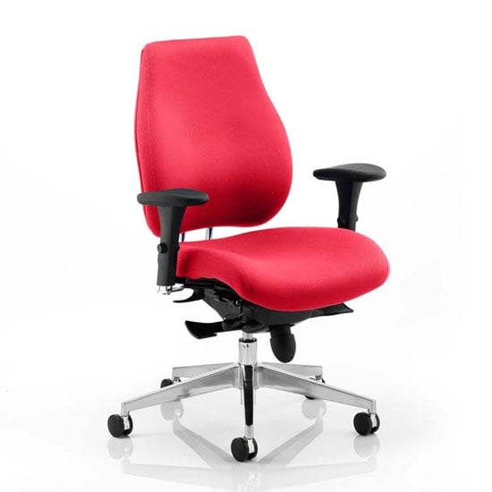 Product photograph of Chiro Plus Office Chair In Bergamot Cherry With Arms from Furniture in Fashion