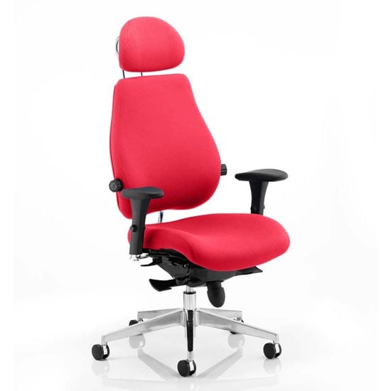 Chiro Plus Ultimate Headrest Office Chair In Bergamot Cherry