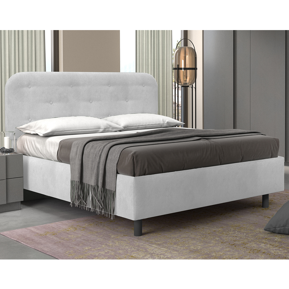 Product photograph of Choctaw Fabric Small Double Bed In Ice from Furniture in Fashion