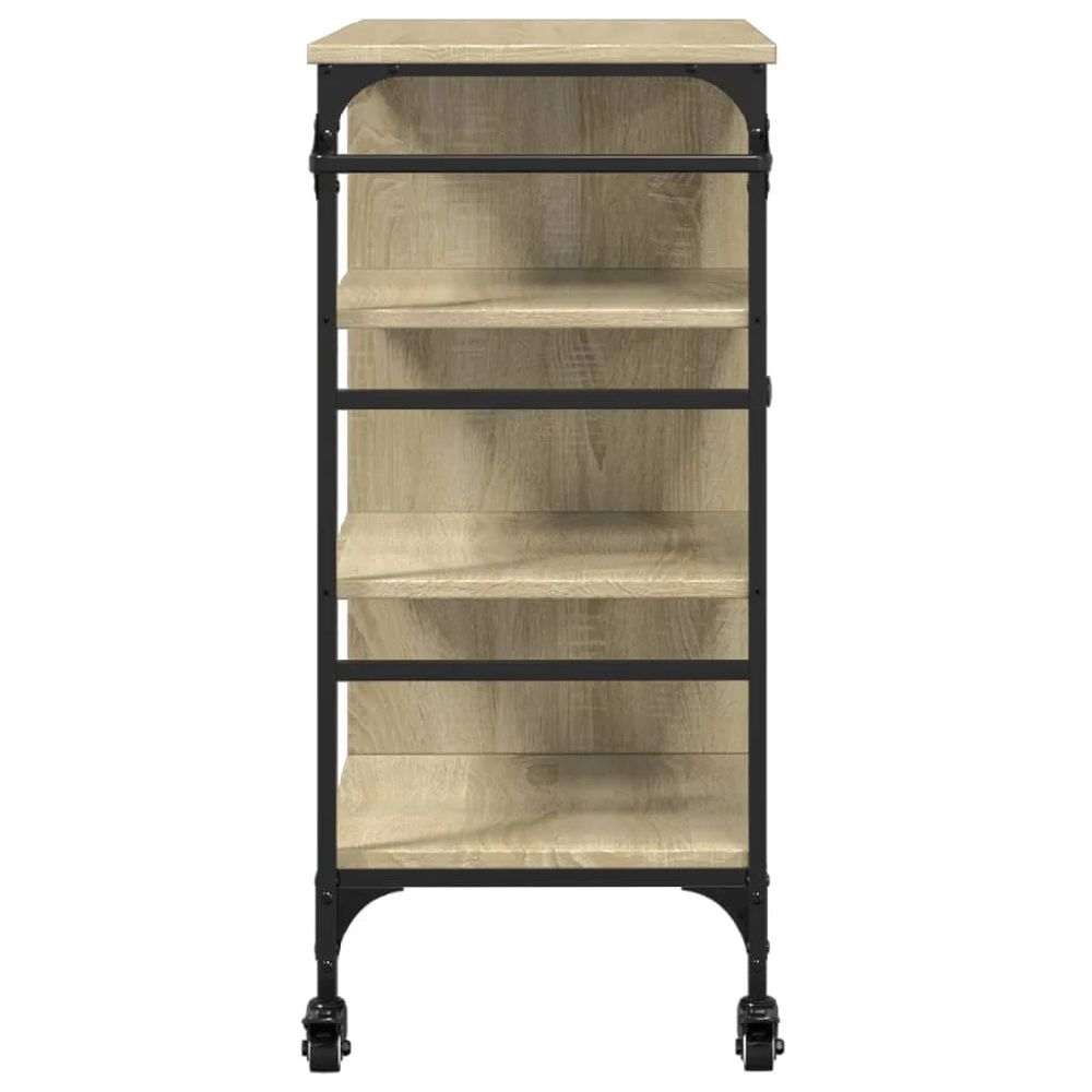 Choctaw Wooden Kitchen Trolley With 1 Door In Sonoma Oak
