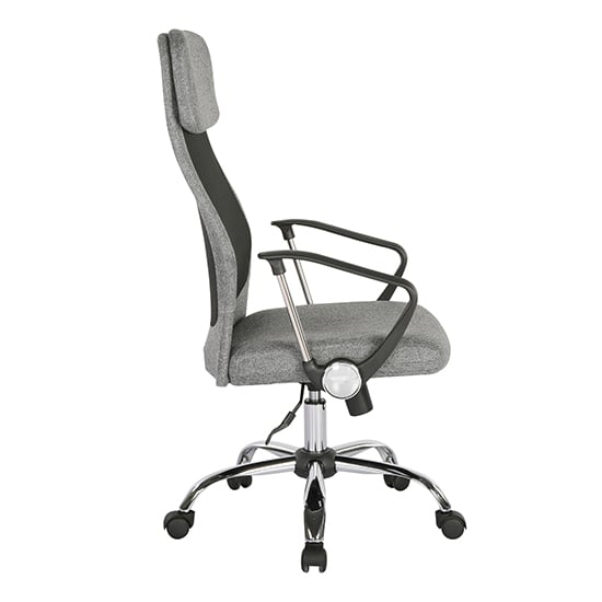 Chord High Back Fabric Home And Office Chair In Grey_2