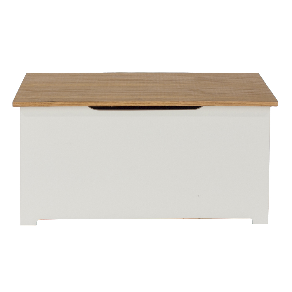 Chorley Wooden Blanket Box In White And Oak