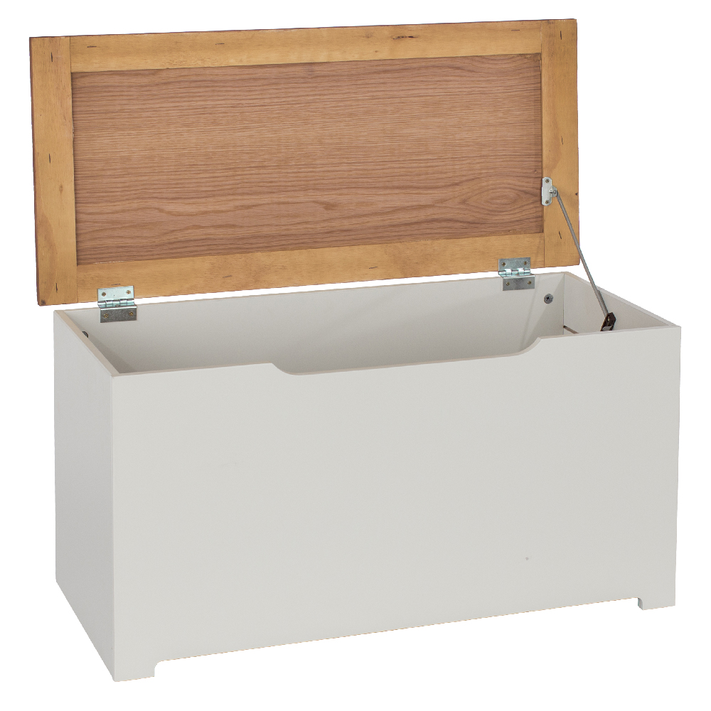 Chorley Wooden Blanket Box In White And Oak