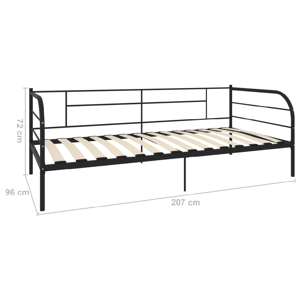 Christoval Metal Daybed Without Mattress In Black