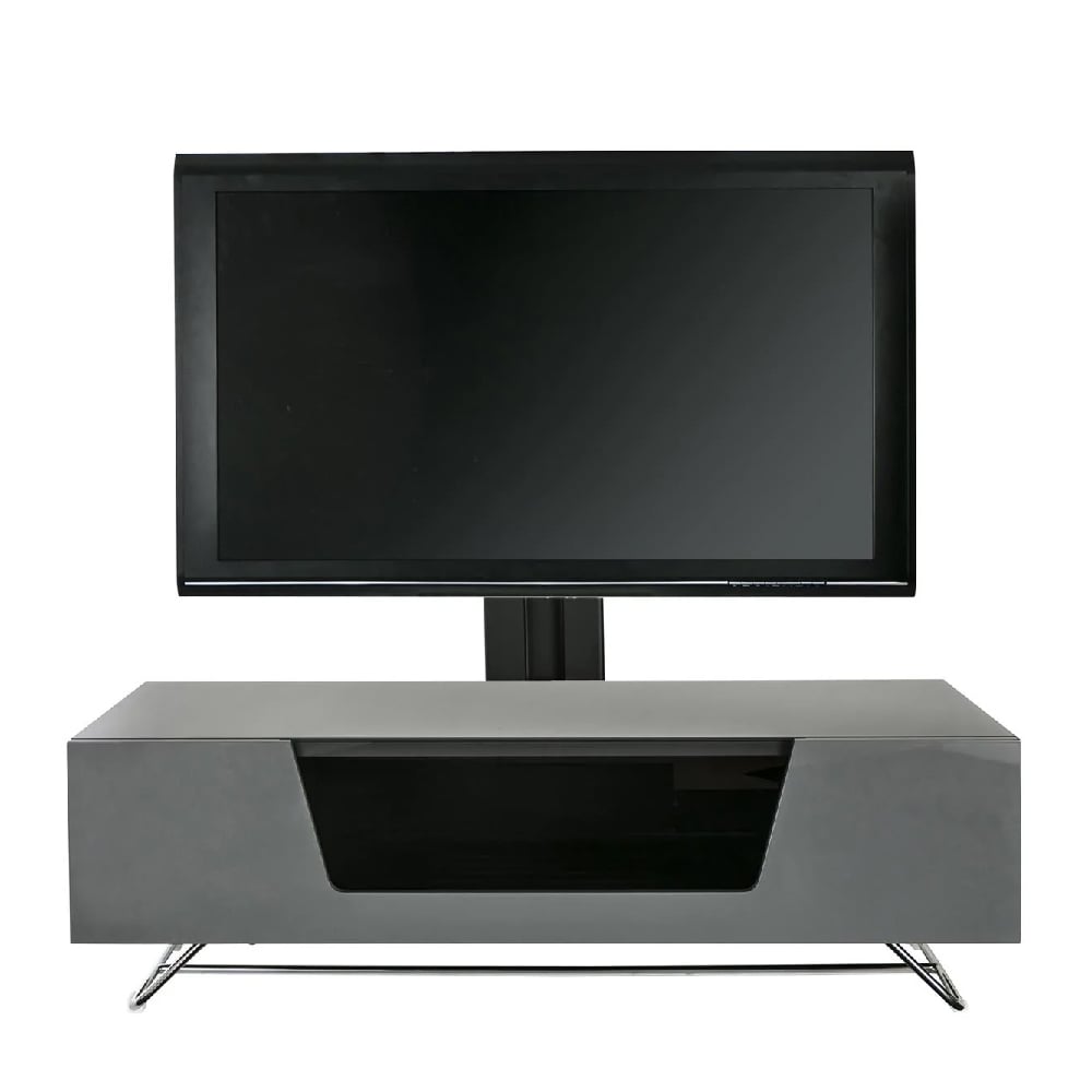 Read more about Chroma large high gloss tv stand with bracket in grey