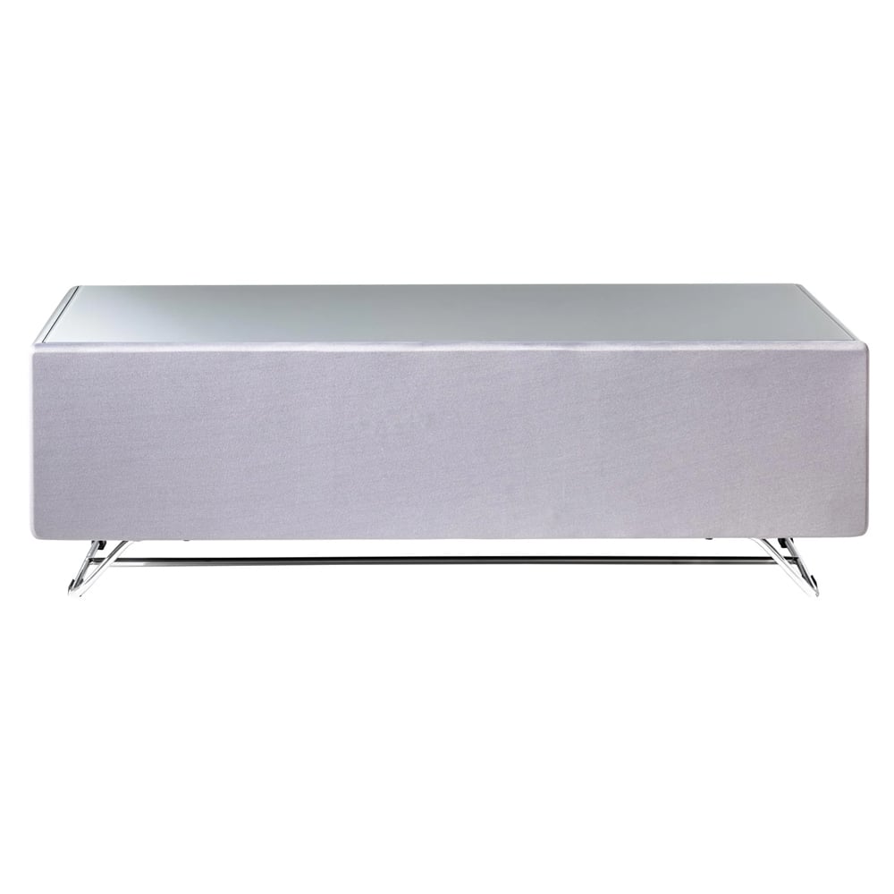Chroma Medium High Gloss TV Stand With 1 Flip Door In Grey