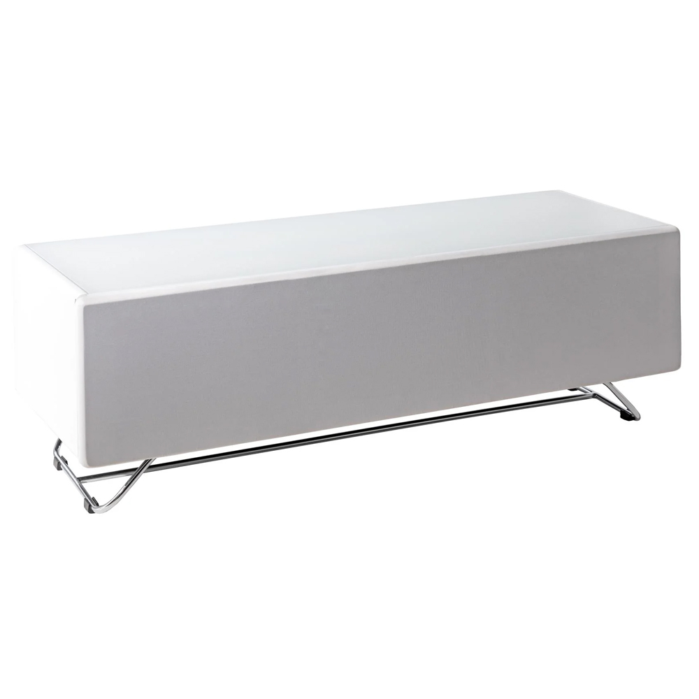 Chroma Medium High Gloss TV Stand With 1 Flip Door In White