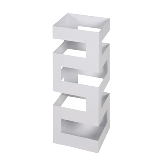 Read more about Cibecue metal maze style umbrella stand in white