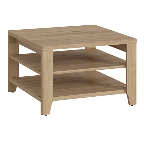 Product photograph of Cicero Coffee Table With Undershelf In Jackson Hickory Oak from Furniture in Fashion