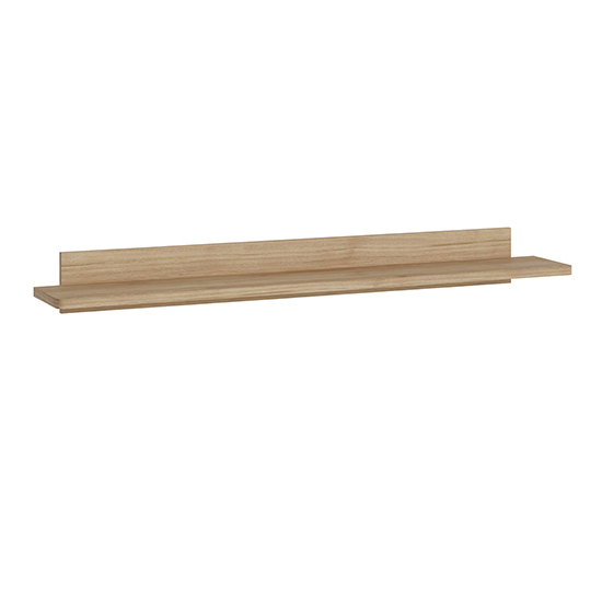 Product photograph of Cicero Wooden Wall Shelf In Jackson Hickory Oak from Furniture in Fashion