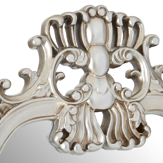 Cikroya Decorative Swirl Design Wall Mirror In Champagne