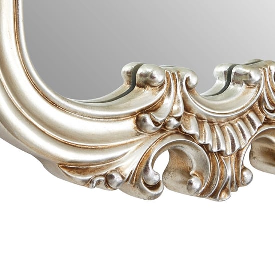 Cikroya Rose Crest Wall Bedroom Mirror In Champagne Frame