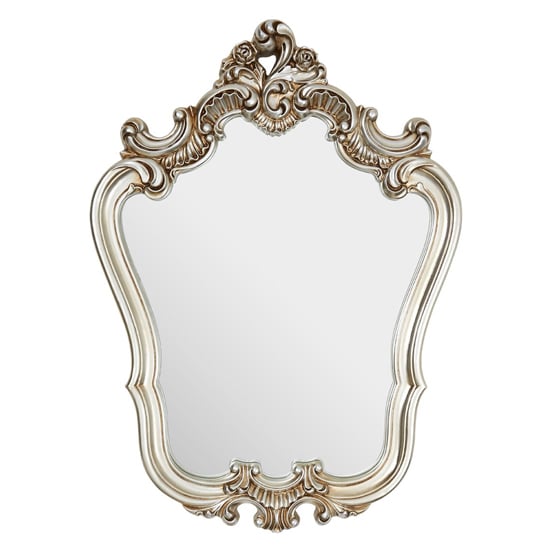 Read more about Cikroya rose crest wall bedroom mirror in champagne frame