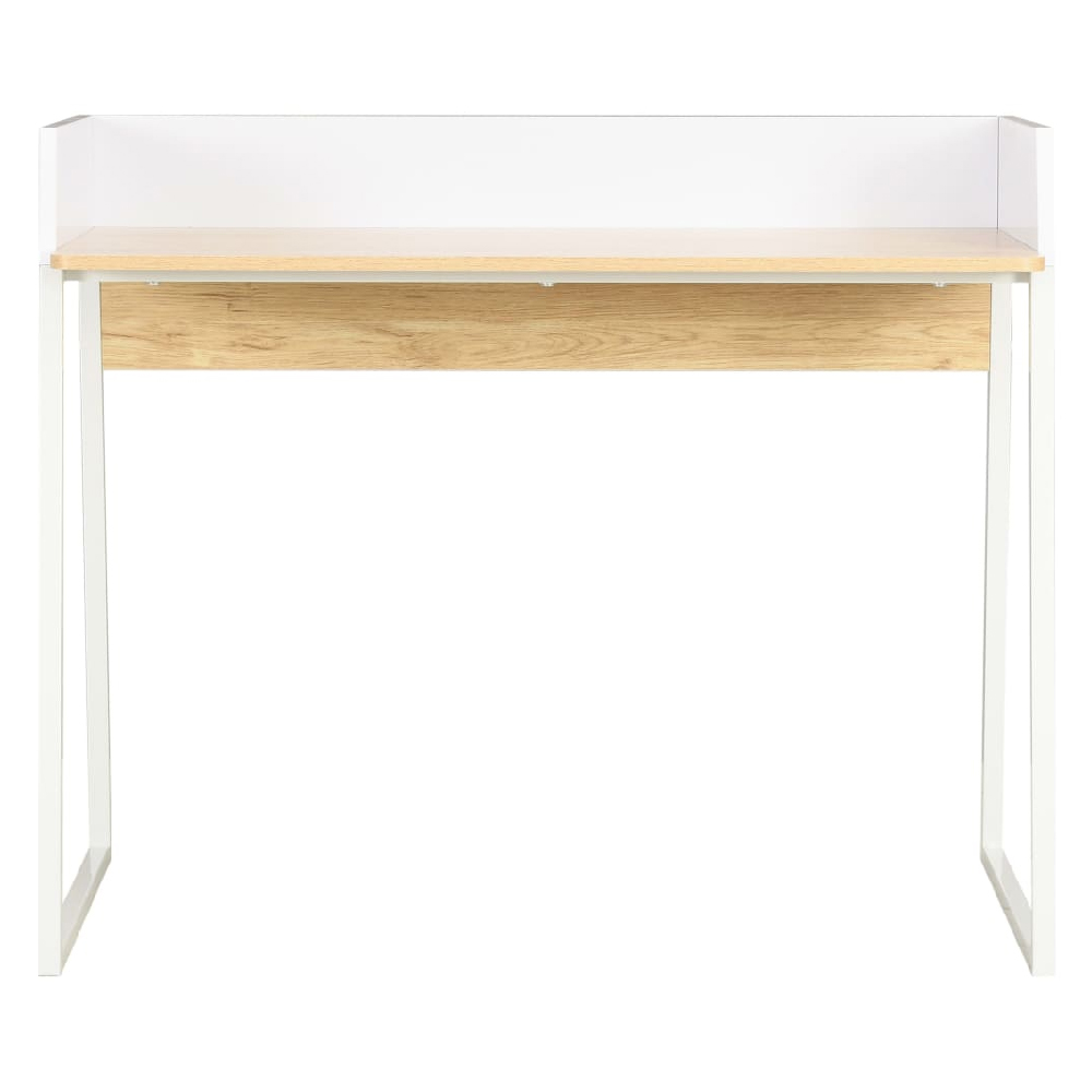 Cincinnati Wooden Laptop Desk In White And Oak