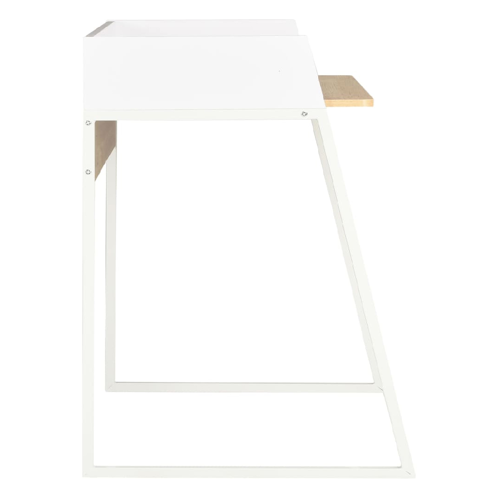 Cincinnati Wooden Laptop Desk In White And Oak