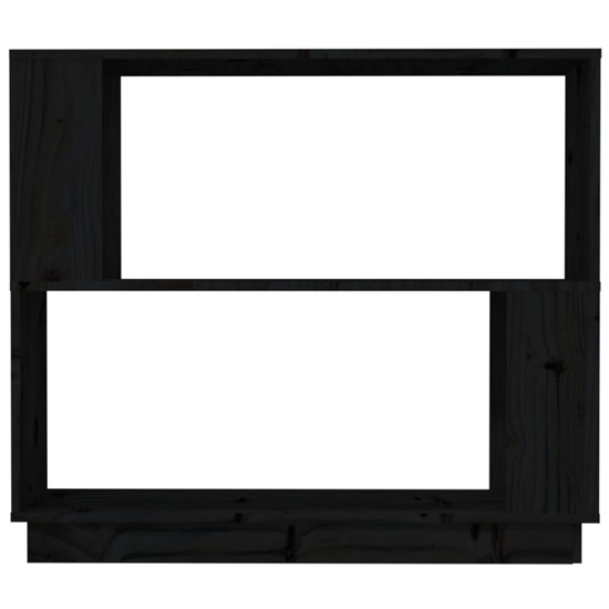 Ciniod Pinewood Bookcase And Room Divider In Black_4