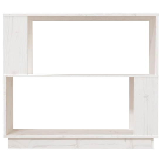 Ciniod Pinewood Bookcase And Room Divider In White