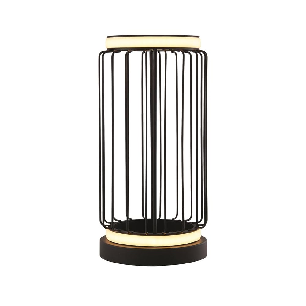 Read more about Circolo led cage table lamp in black and white