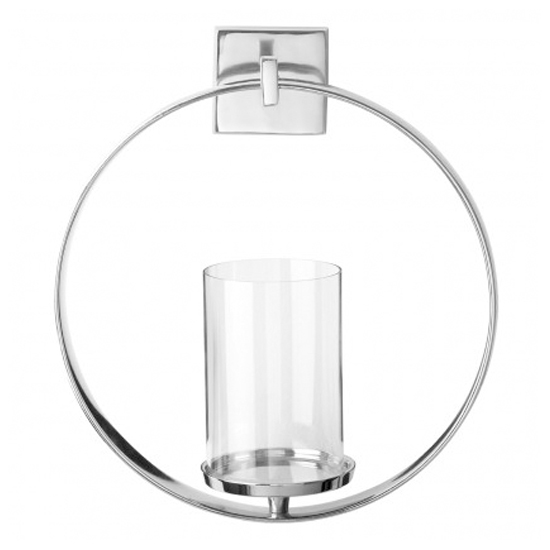 Circus Glass Wall Candle Holder In Silver Aluminium Frame Sale
