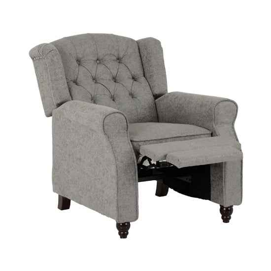 Baird Fabric Reclining Chair In Grey_2