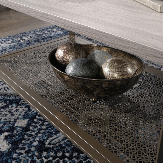 City Centre Wooden Coffee Table In Champagne Oak