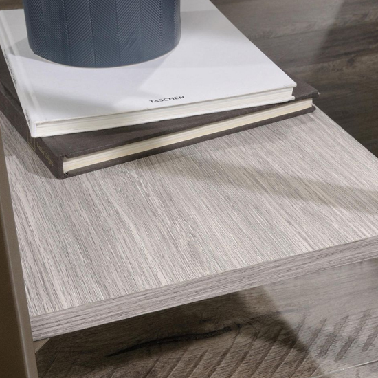 City Centre Wooden Side Table In Champagne Oak
