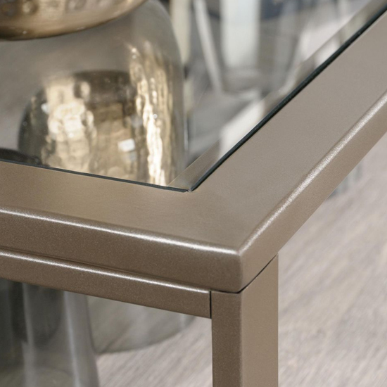 City Centre Wooden Storage Cabinet In Champagne Oak