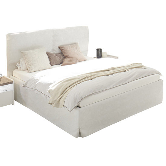 Civic Faux Leather Storage Double Bed In Clay Effect_2
