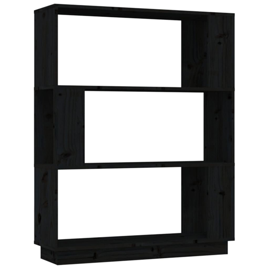 Civilla Pinewood Bookcase And Room Divider In Black_3