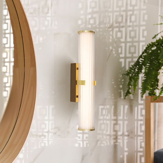 Read more about Clamp led small wall light in gold