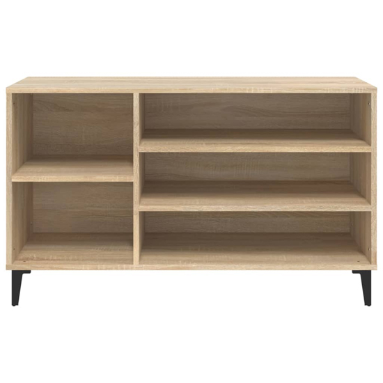Clanton Wooden Shoe Storage Bench In Sonoma Oak