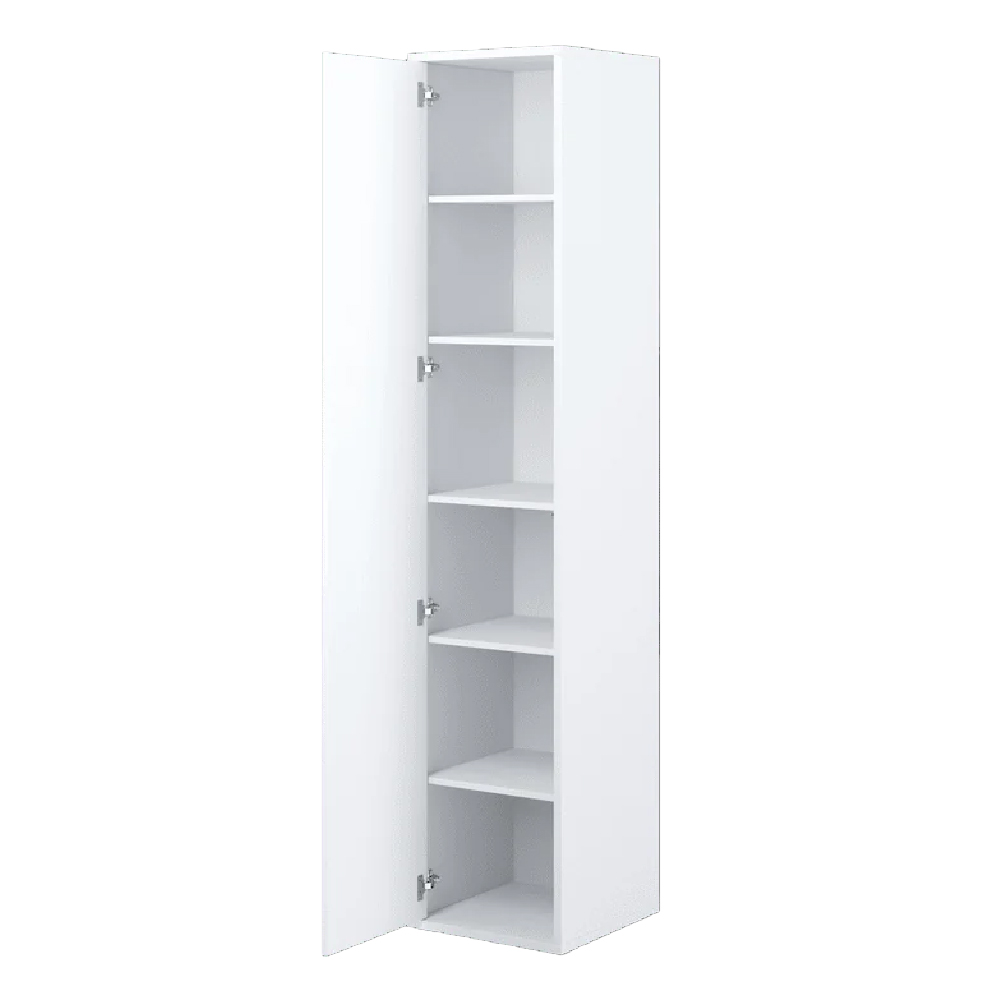 Clarion High Gloss Storage Cabinet With 1 Door In White