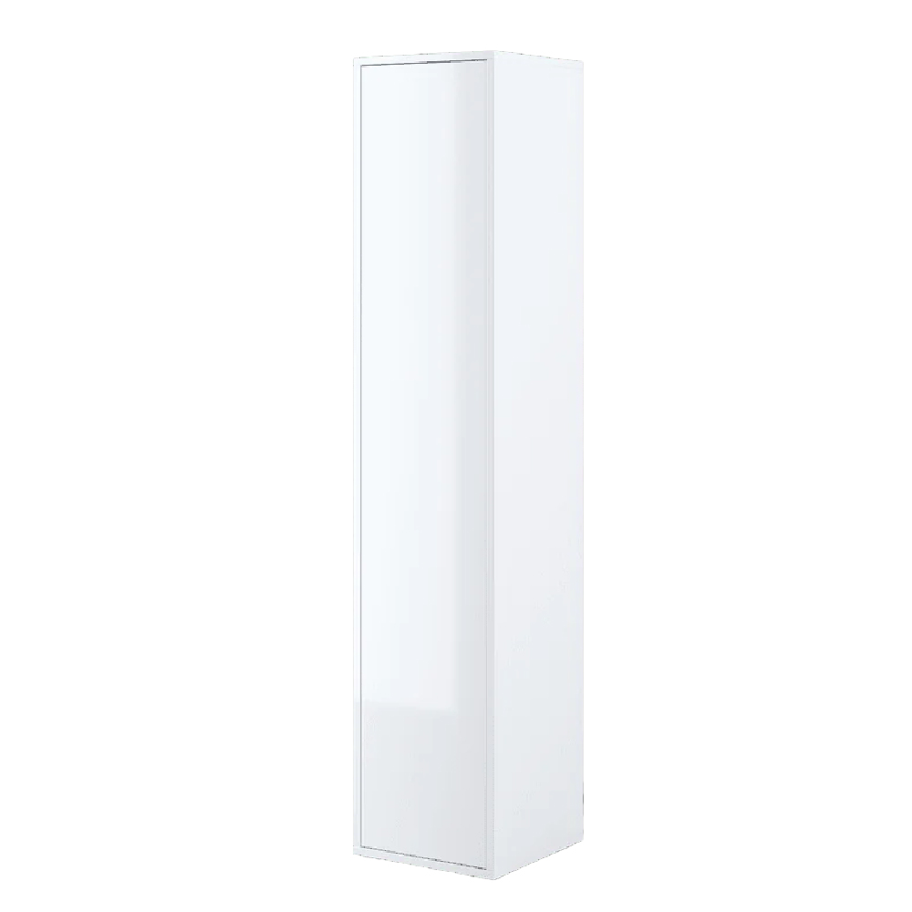 Read more about Clarion high gloss storage cabinet with 1 door in white