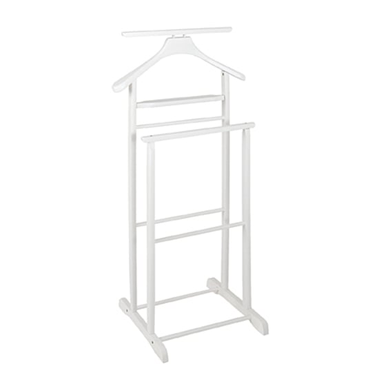 Read more about Clarkdale wooden valet stand in white