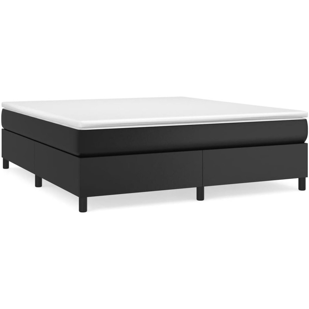 Clarkston Faux Leather Super King Size In Black