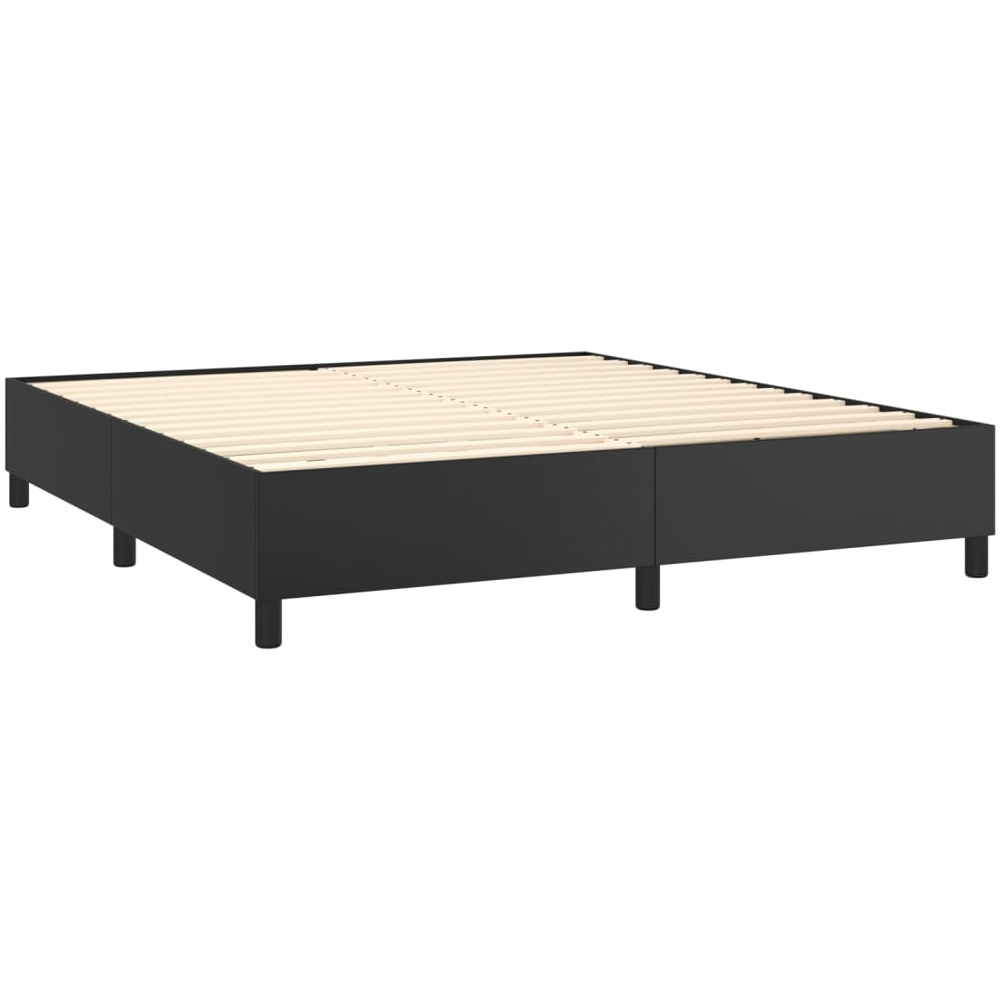 Clarkston Faux Leather Super King Size In Black