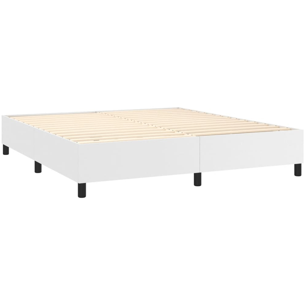 Clarkston Faux Leather Super King Size In White