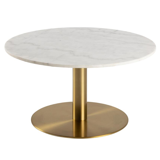 Clarkston Marble Coffee Table In Guangxi White With Brass Base_2