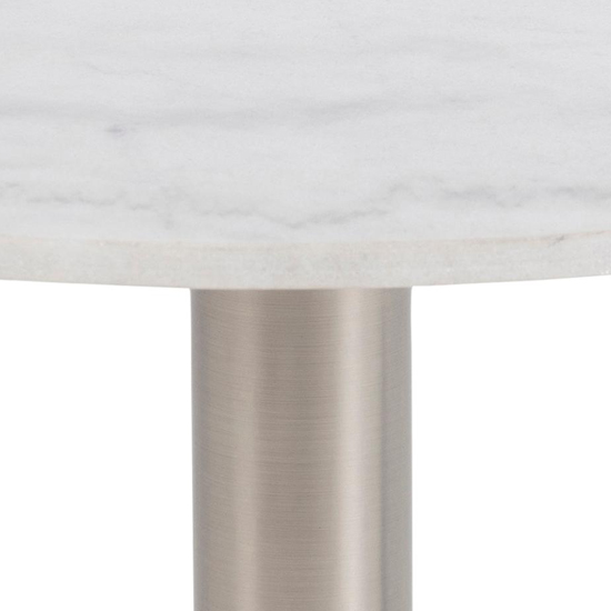 Clarkston Marble Coffee Table In Guangxi White With Chrome Base_2