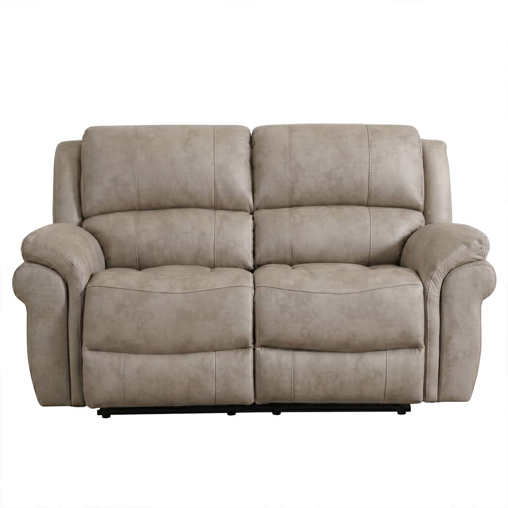 Claton Fabric Electric Recliner 3+2 Seater Sofa Set in Stone