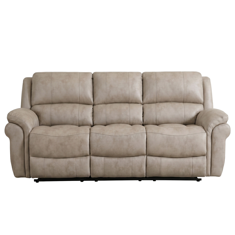 Claton Fabric Electric Recliner 3+2 Seater Sofa Set in Stone